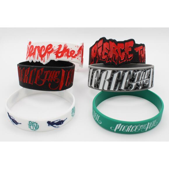 Pierce the Veil Wristband Collection 6 Bracelets #PTV6 - Picture 1 of 2